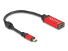 EAN 4043619600533 - DeLOCK 60053 adaptador de cable de vídeo 0,2 m USB Tipo C Negro, Rojo imagen 2