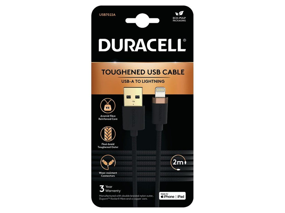 EAN 5056304399970 - Duracell USB7022A cable de conector Lightning Negro imagen 1