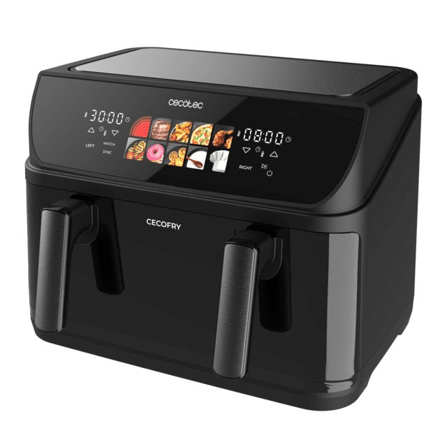 EAN 8435771921728 - Cecotec Cecofry&Grill Duoheat 10000 Doble 10 L Independiente 2800 W Freidora de aire caliente Negro imagen 5