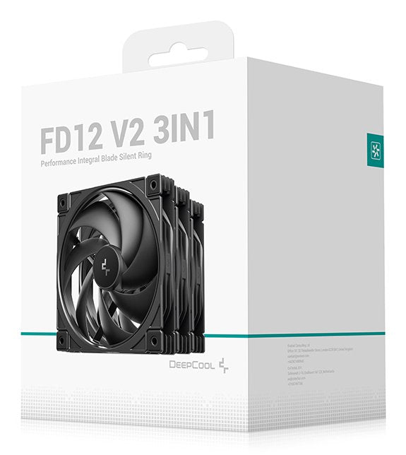 EAN 6933412785392 - DeepCool FD12 V2 Carcasa del ordenador Ventilador 12 cm Negro 4 pieza(s) imagen 7