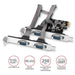 EAN 8595247905413 - Axagon PCEA-PSN PCIe-Adapter mit 4x Seriell-Ports - ASIX AX99100 Chipsatz tarjeta y adaptador de interfaz imagen 2