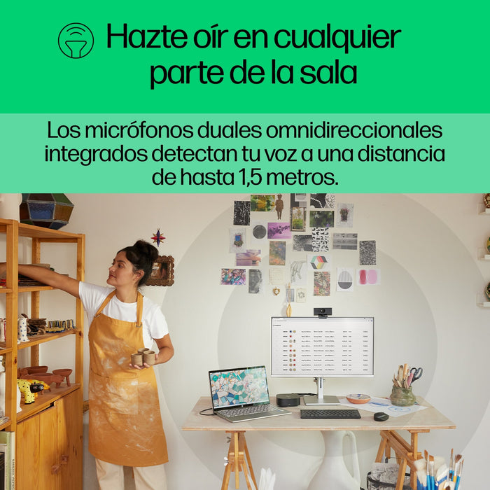 EAN 0196786757648 - HP 620 FHD Webcam cámara web 4 MP 1920 x 1080 Pixeles USB Negro imagen 28