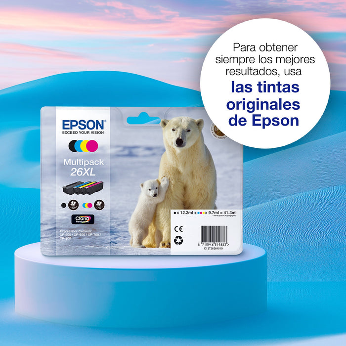EAN 8715946626970 - Epson Polar bear C13T26114022 cartucho de tinta 1 pieza(s) Original Rendimiento estándar Negro imagen 4