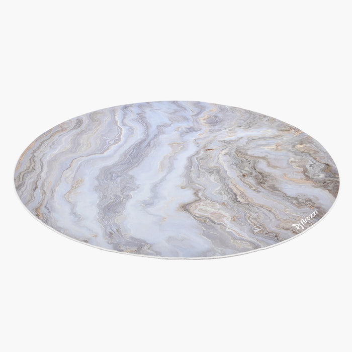 EAN 0850047390929 - Arozzi Zona Round Floor Pad Blanco, Color mármol Microfibra, Caucho imagen 1