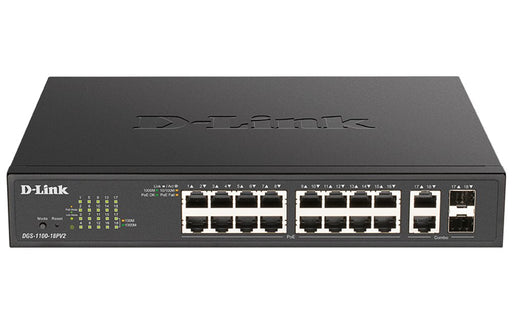EAN 790069453366 - D-Link DGS-1100-18PV2 switch Gestionado L2 Gigabit Ethernet (10/100/1000) Energía sobre Ethernet (PoE) 1U  imagen 1
