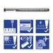 EAN 4007817326725 - Staedtler pigment liner 308 rotulador de punta fina Negro 4 pieza(s) imagen 6