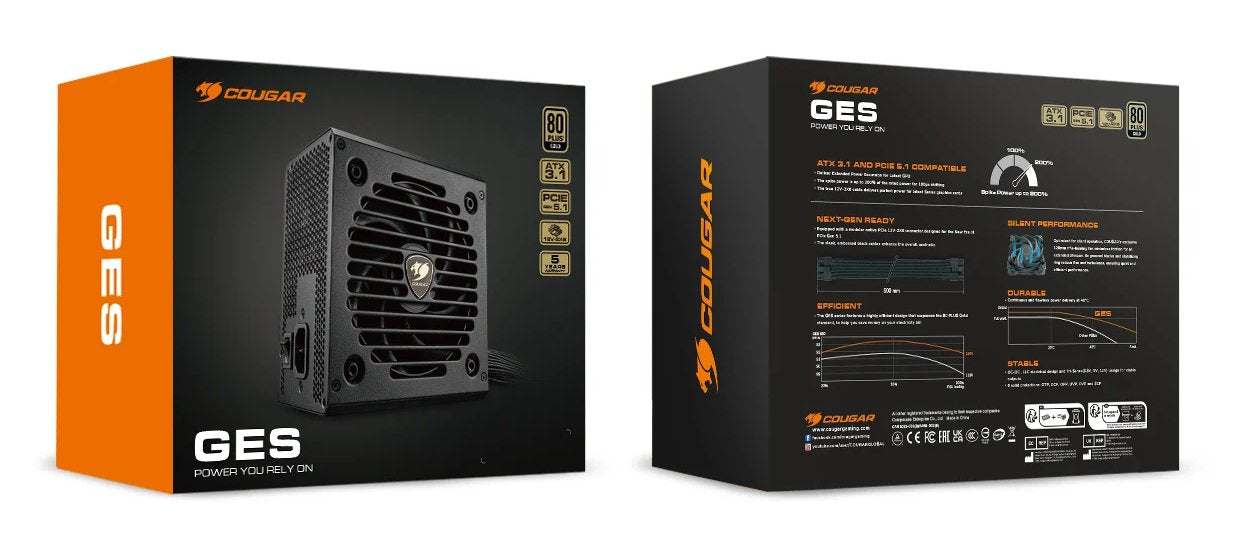 EAN 4710483779404 - COUGAR GES 850 unidad de fuente de alimentación 850 W 20+4 pin ATX ATX Negro imagen 9