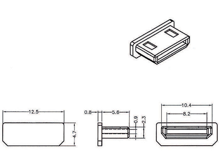 EAN 4043619640287 - DeLOCK 64028 tapa de seguridad para enchufe HDMI mini-C Negro 10 pieza(s) imagen 2