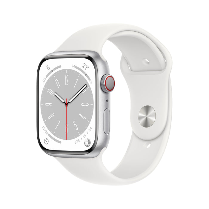 EAN 0194253239529 - Apple Watch Series 8 OLED 45 mm Digital 396 x 484 Pixeles Pantalla táctil 4G Plata Wifi GPS (satélite) imagen 1