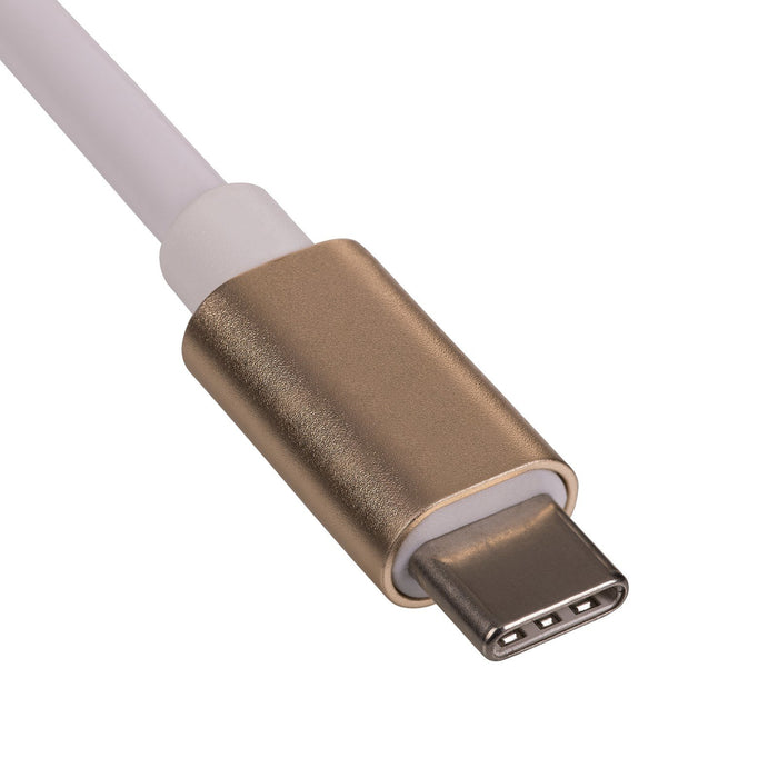 EAN 5901720135339 - Akyga AK-AD-56 cambiador de género para cable USB Typ C DisplayPort Oro, Blanco imagen 3