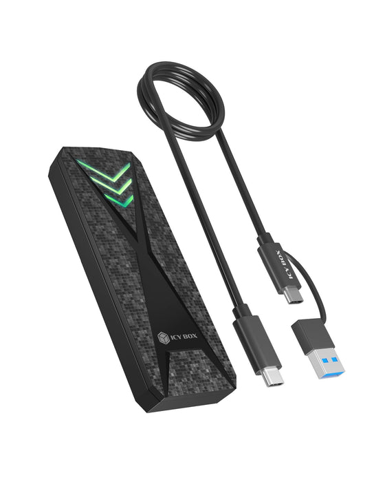 EAN 4250078175230 - ICY BOX IB-1805ML-CU31 Caja externa para unidad de estado sólido (SSD) Negro M.2 imagen 1