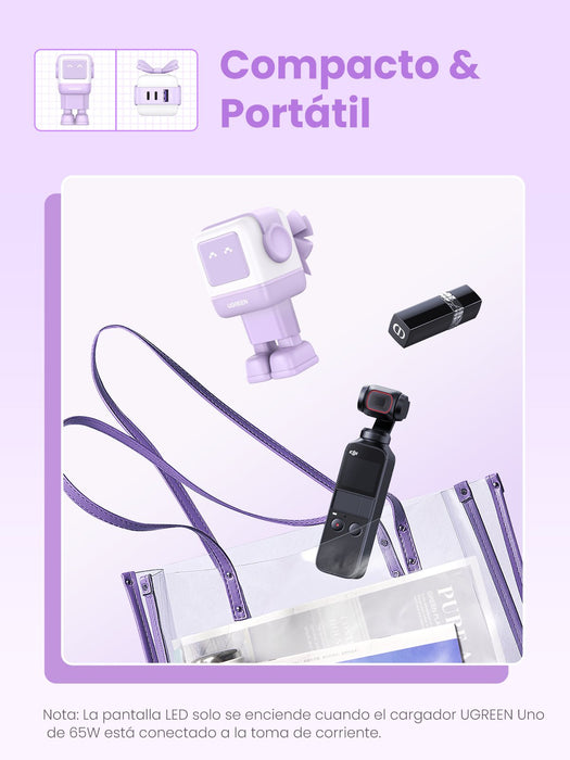 EAN 6941876232918 - Ugreen Nexode RG 65W 3-Port GaN Ordenador portátil, Teléfono móvil, Ratón, Portátil, Batería portátil, Te imagen 13