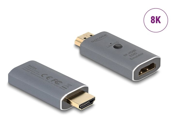 EAN 4043619643240 - DeLOCK 64324 cambiador de género para cable HDMI Antracita imagen 1