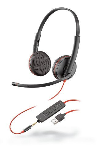 EAN 0017229160200 - Poly Blackwire 3225 Auriculares Alámbrico Diadema Llamadas/Música USB tipo A Negro imagen 1