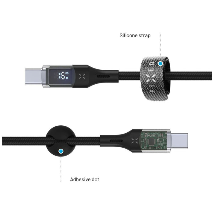 EAN 8591680164813 - FIXED FIXDD-CC12-BK cable USB USB 2.0 1,2 m USB C 4,8 Gbit/s 100 W Negro imagen 5