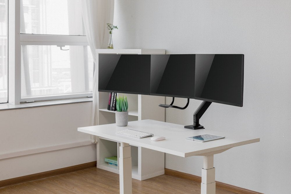 EAN 8716309127691 - Gembird MA-DA3-03 soporte para monitor 68,6 cm (27") Escritorio Negro imagen 10