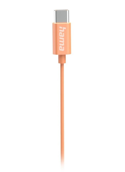EAN 4047443542281 - Hama Curly Auriculares Alámbrico Dentro de oído Llamadas/Música USB Tipo C Naranja imagen 4