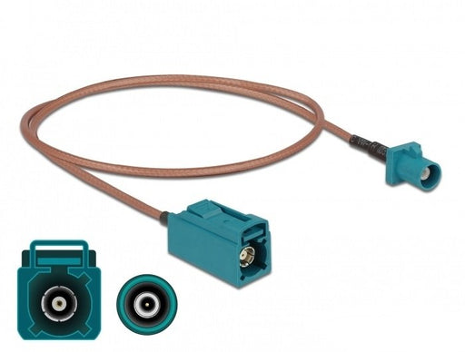 EAN 4043619900046 - DeLOCK 90004 cable coaxial RG-316/U Beige, Azul imagen 1
