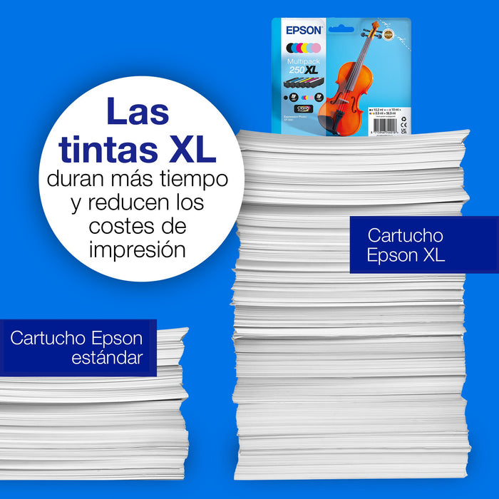 EAN 8715946744018 - Epson 250XL Violin Claria Photo HD cartucho de tinta 1 pieza(s) Original High (L) Yield Negro, Cian, Cian imagen 5