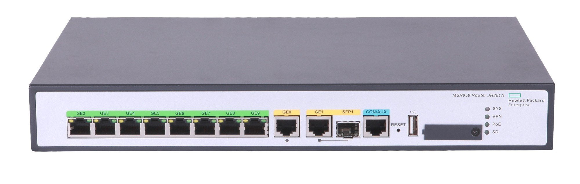 EAN 0190017640358 - HPE Networking Comware 10GbE and Combo MSR958X router Gigabit Ethernet Gris imagen 1