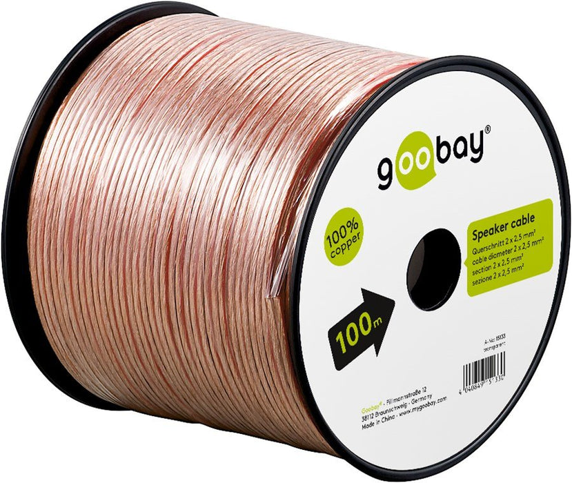 EAN 4040849151330 - Goobay 15133 cable de audio 100 m Transparente imagen 7