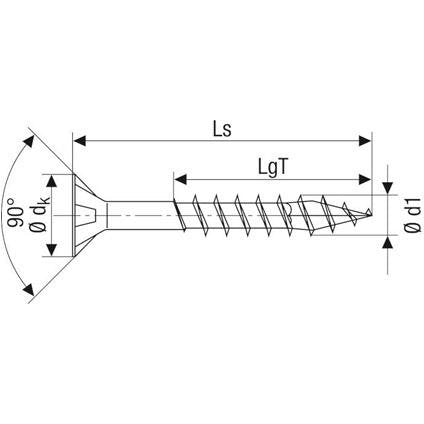 EAN 4003530097775 - SPAX 0197000601203 tornillo/tuerca 120 mm 100 pieza(s) imagen 2