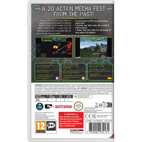 EAN 7350002932131 - Clear River Games Assault Suit Leynos 2 Saturn Tribute Estándar Nintendo Switch imagen 2