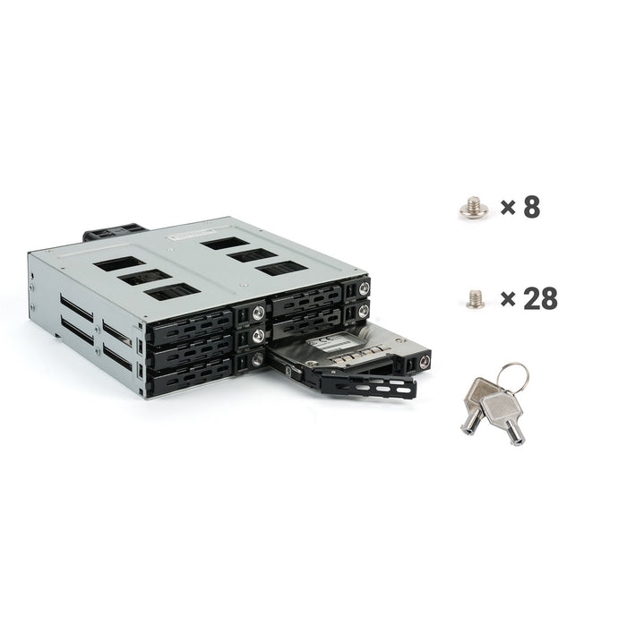 EAN 4250273421941 - Fantec MR-SA1262-12G 13,3 cm (5.25") Panel de instalación Negro imagen 4