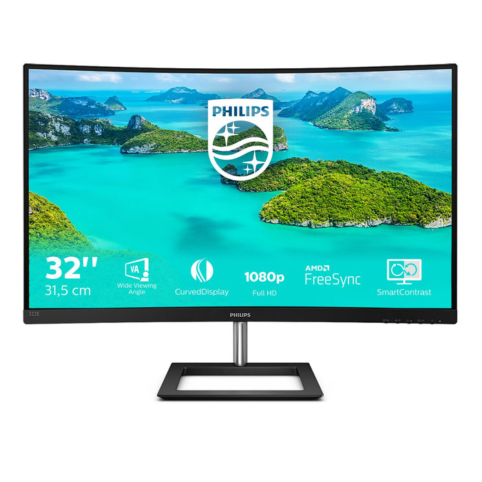 EAN 8712581758479 - Philips E Line 322E1C/00 pantalla para PC 80 cm (31.5") 1920 x 1080 Pixeles Full HD LCD Negro imagen 2