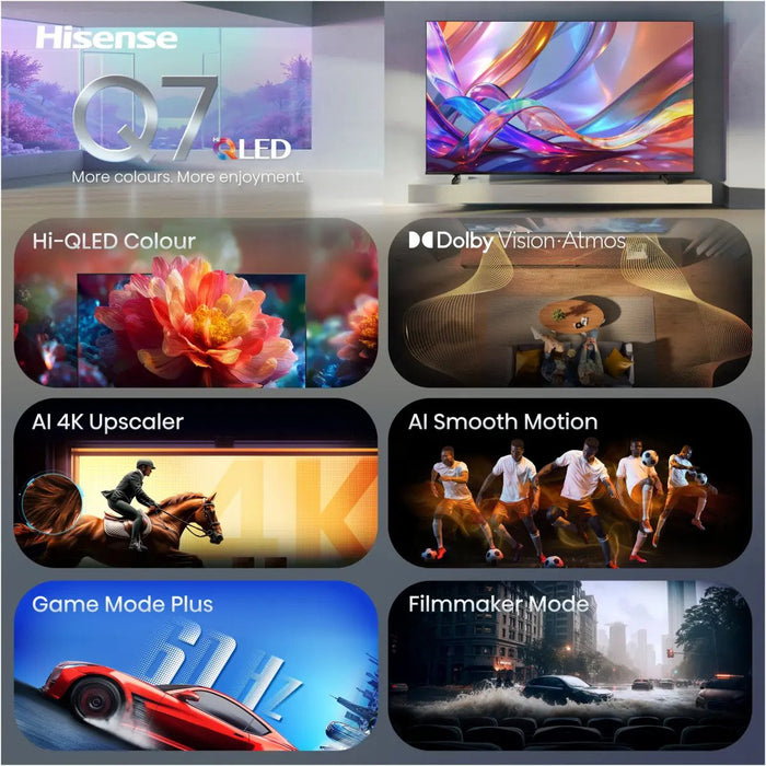 EAN 6942351431116 - Hisense 50Q7S 127 cm (50") 4K Ultra HD Smart TV Wifi Negro imagen 3