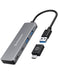 EAN 4260746550405 - GRAUGEAR G-HUB2A2C-AC hub de interfaz USB 3.2 Gen 1 (3.1 Gen 1) Type-A + Type-C 5000 Mbit/s Plata imagen 1