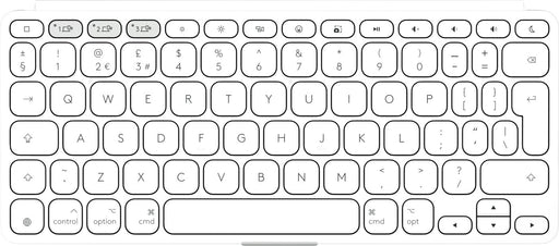 EAN 5099206126213 - Logitech 920-013018 teclado para móvil QWERTY Internacional de EE.UU. Bluetooth Blanco imagen 2