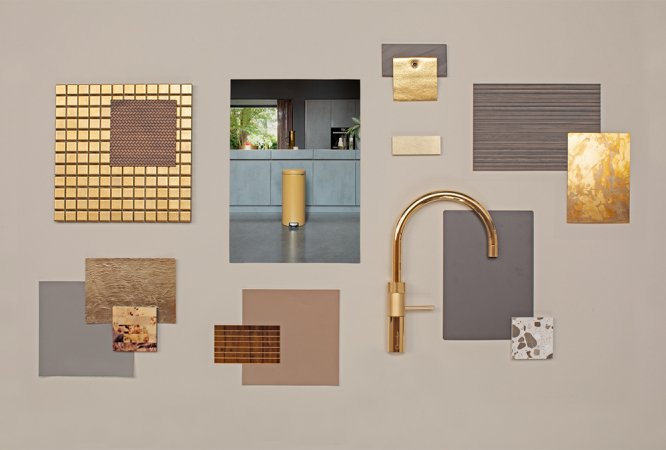 EAN 8710755238765 - Brabantia 238765 cubo de basura Alrededor Acero Oro imagen 6