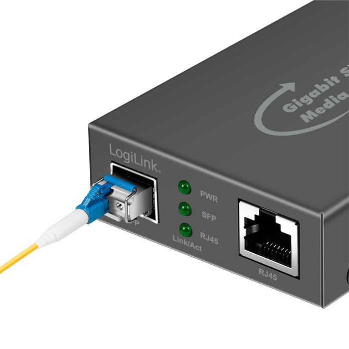 EAN 4052792075564 - LogiLink NMC001 convertidor de medio 1000 Mbit/s Negro imagen 4