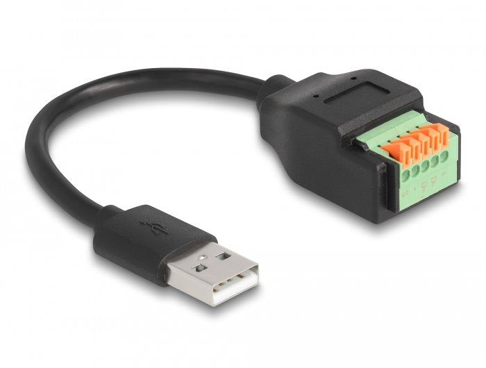 EAN 4043619660612 - DeLOCK 66061 cable USB USB 2.0 0,15 m USB A 5-pin terminal block Negro imagen 1