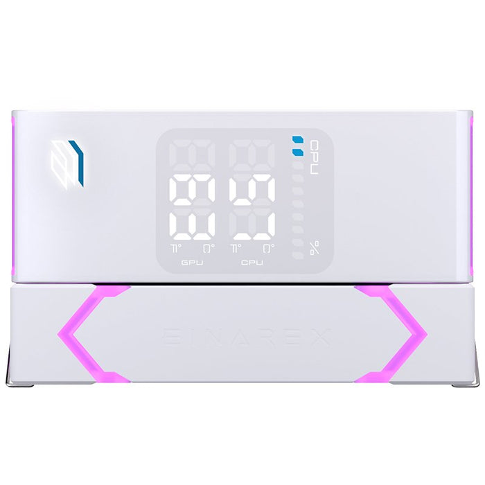 EAN 6977277369205 - Einarex EXAC-GL-100-R-W sistema de refrigeración para ordenador Procesador Refrigerador de aire 12 cm Bla imagen 11