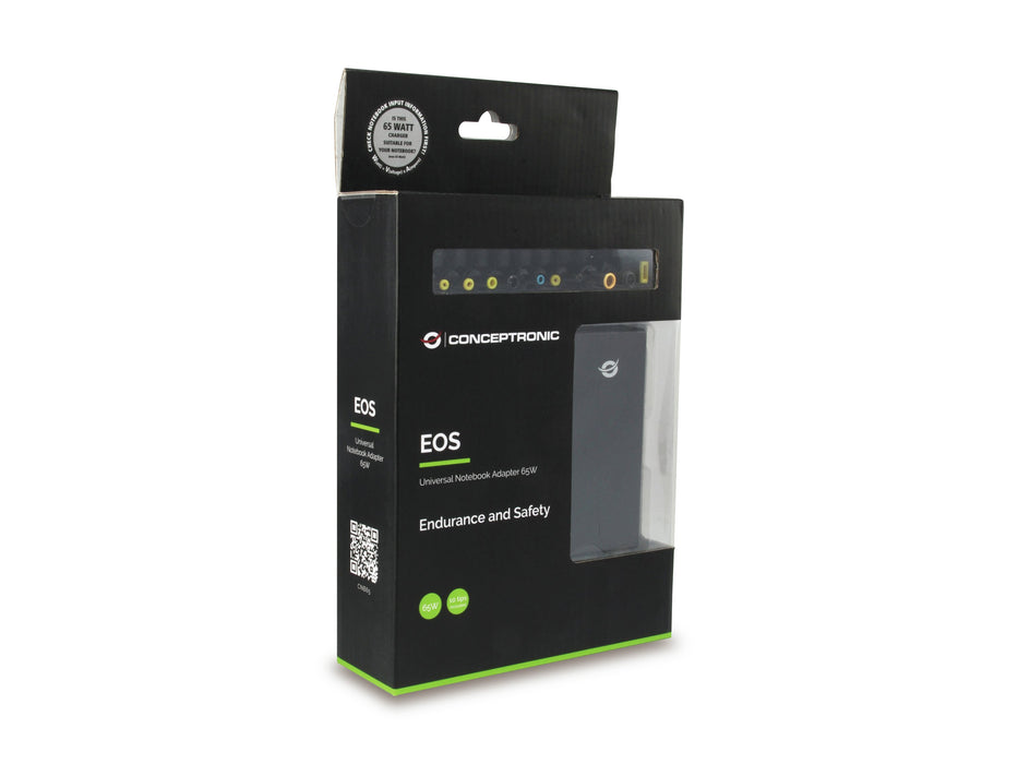 EAN 8714909026536 - Conceptronic CNB65 adaptador e inversor de corriente Interior 65 W Negro imagen 3