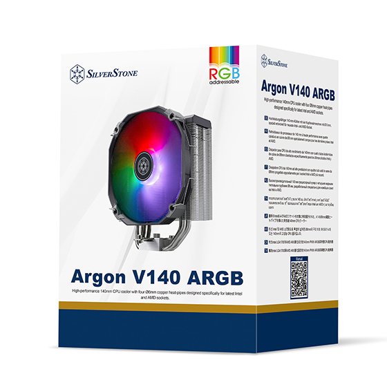 EAN 4710679816678 - Silverstone SST-ARV140-ARGB sistema de refrigeración para ordenador Procesador Refrigerador de aire 14 cm imagen 9