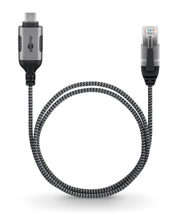 EAN 4040849744020 - Goobay 74402 cambiador de género para cable USB 3.1 type A RJ45 Negro, Plata imagen 5