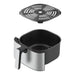 EAN 8425998077902 - EDM 07790 freidora Sencillo 5 L Independiente 1450 W Freidora de aire caliente Negro, Acero inoxidable imagen 3