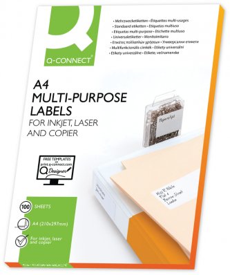 EAN 5705831106406 - Q-CONNECT KF10640 etiqueta de impresora Blanco imagen 1
