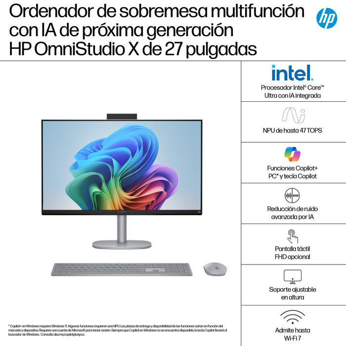 EAN 0199251128493 - HP OmniStudio X 27-cs1006ns Copilot+ PC Intel Core Ultra 5 226V 68,6 cm (27") 1920 x 1080 Pixeles PC todo imagen 3