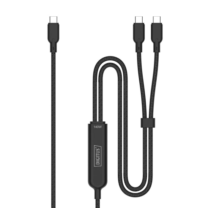 EAN 4016032505709 - Digitus AK-300170-018-S cable USB USB 2.0 USB C 2 x USB C 0,48 Gbit/s Negro imagen 2