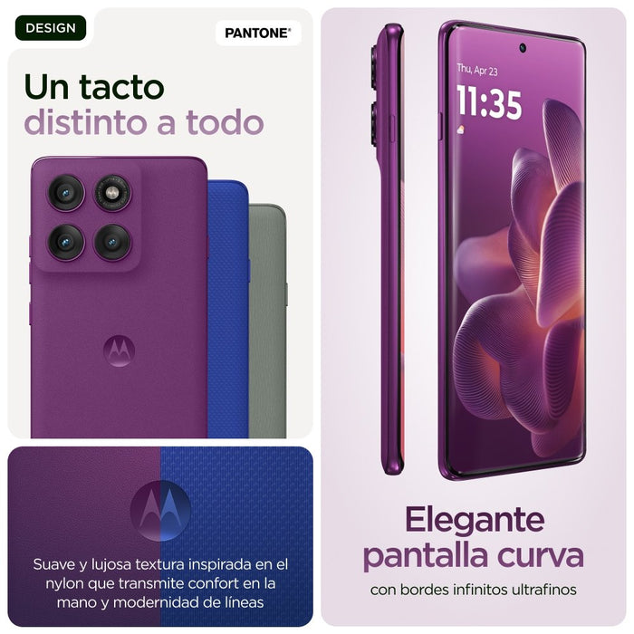EAN 840023288883 - Motorola edge 60 pro 16,9 cm (6.67") SIM doble Android 15 5G USB Tipo C 12 GB 512 GB 6000 mAh Púrpura imagen 16