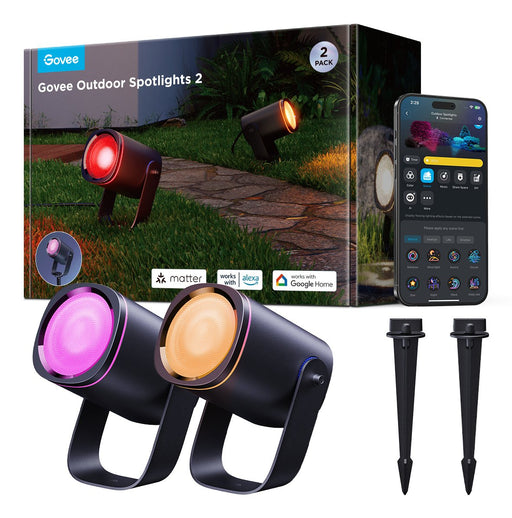 EAN 6974316993353 - Govee Outdoor Spotlights 2 Punto de iluminación inteligente Bluetooth imagen 1