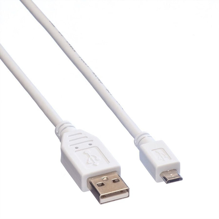 EAN 7611990125333 - VALUE 11998751 cable USB USB 2.0 0,15 m USB A Micro-USB B Blanco imagen 3