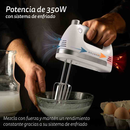 EAN 8426156017099 - Grunkel AM-350TURBO5 batidora Batidora de mano 350 W Blanco imagen 2