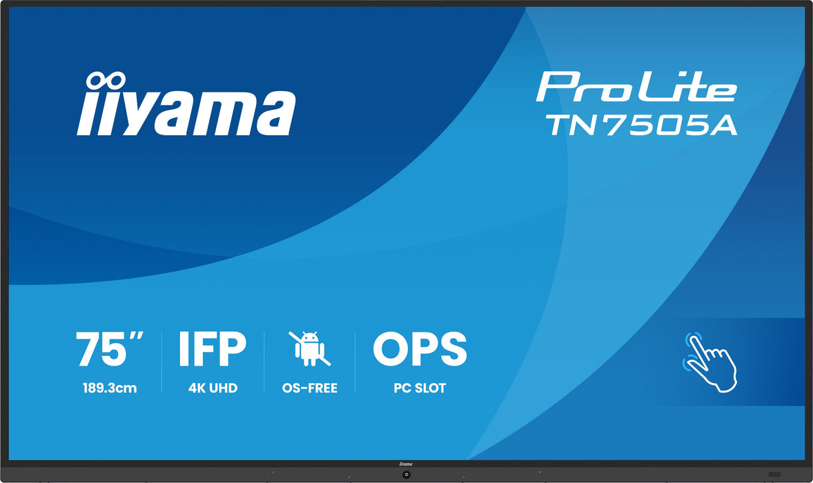 EAN 4948570127078 - iiyama TN7505A-B1AG pantalla de señalización Panel plano interactivo 189,3 cm (74.5") 500 cd / m² 4K Ultr imagen 9