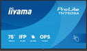 EAN 4948570127078 - iiyama TN7505A-B1AG pantalla de señalización Panel plano interactivo 189,3 cm (74.5") 500 cd / m² 4K Ultr imagen 9