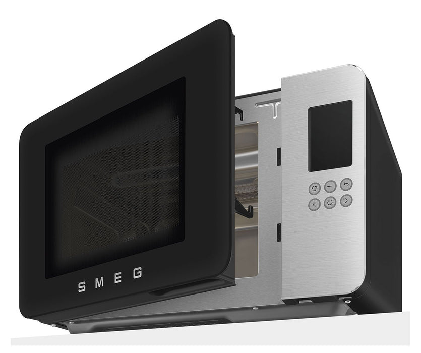 EAN 8017709356484 - Smeg MOC01BLMEU microondas Negro Microondas con grill Encimera 29 L 1450 W imagen 9